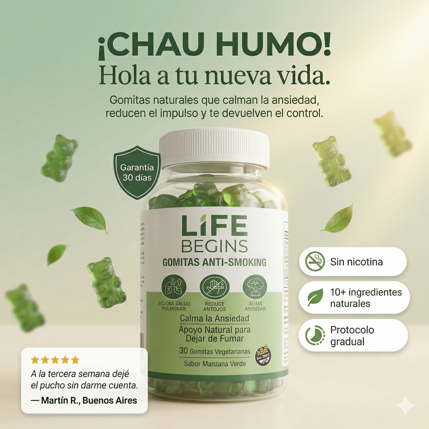Gomitas para dejar el humo